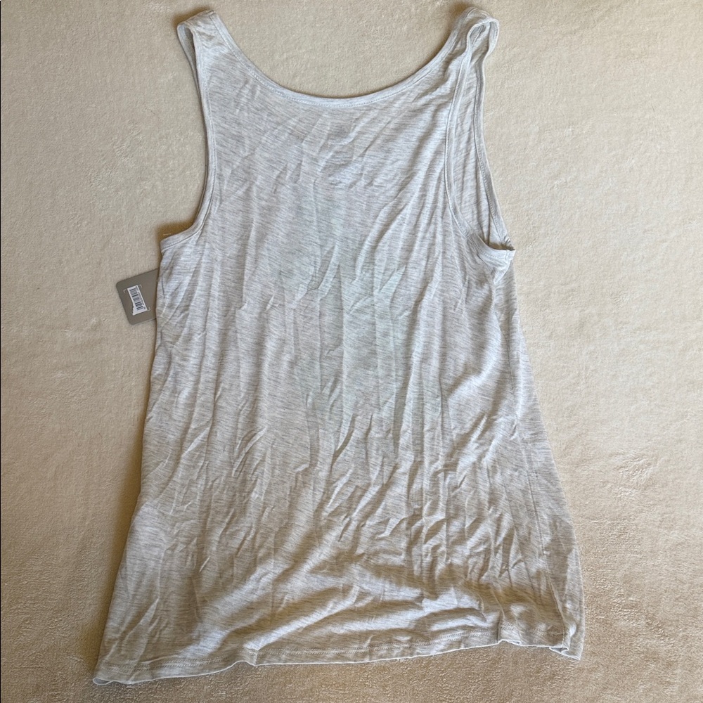 Disney Heather Gray Tank Top with Teal Glitter Mickey Large - Picture 8 of 8